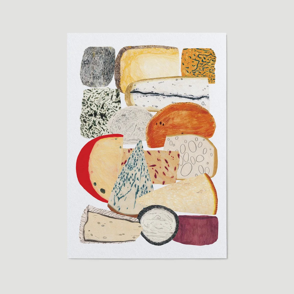 Cheese A4 Print by James Barker - THE BRISTOL ARTISAN