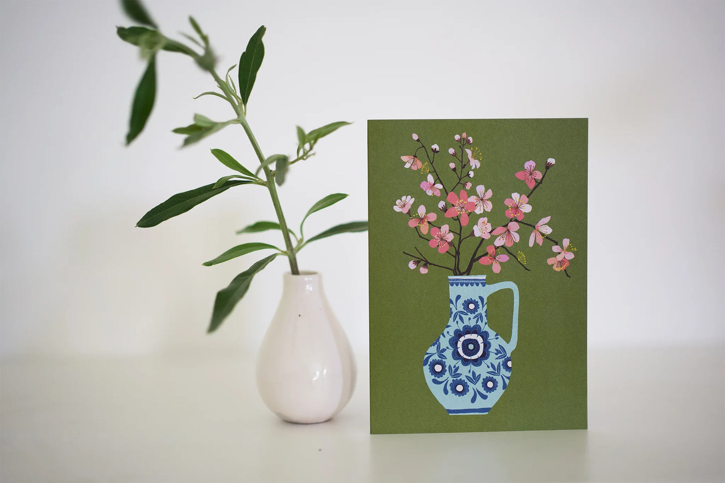 Cherry Blossom Greetings Card - THE BRISTOL ARTISAN