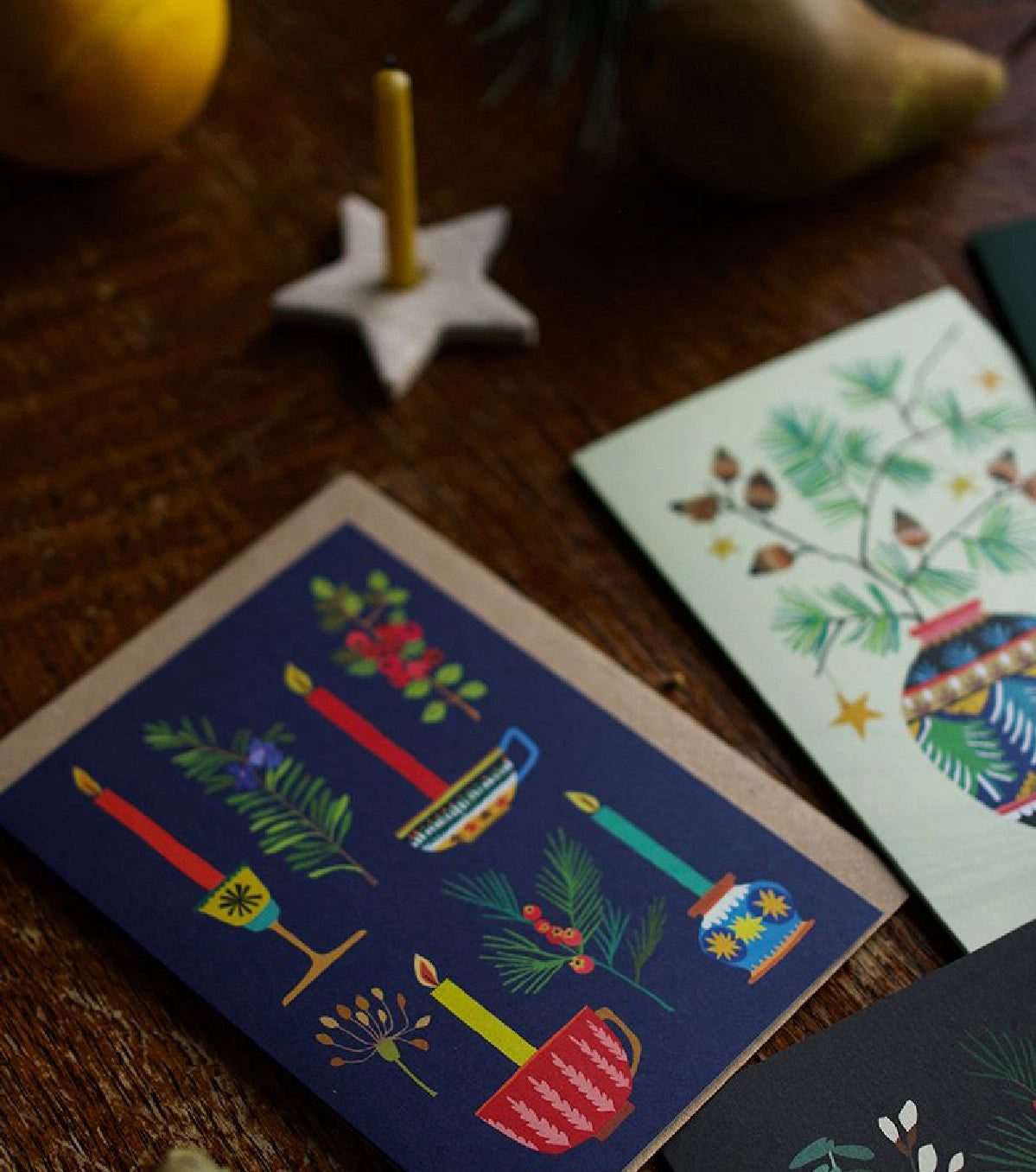 Christmas Greetings Card Pack - Yuletide & Joy - THE BRISTOL ARTISAN
