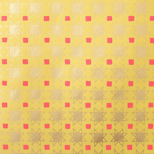 Christmas Quilt Screen Printed Christmas Gift Wrap - THE BRISTOL ARTISAN