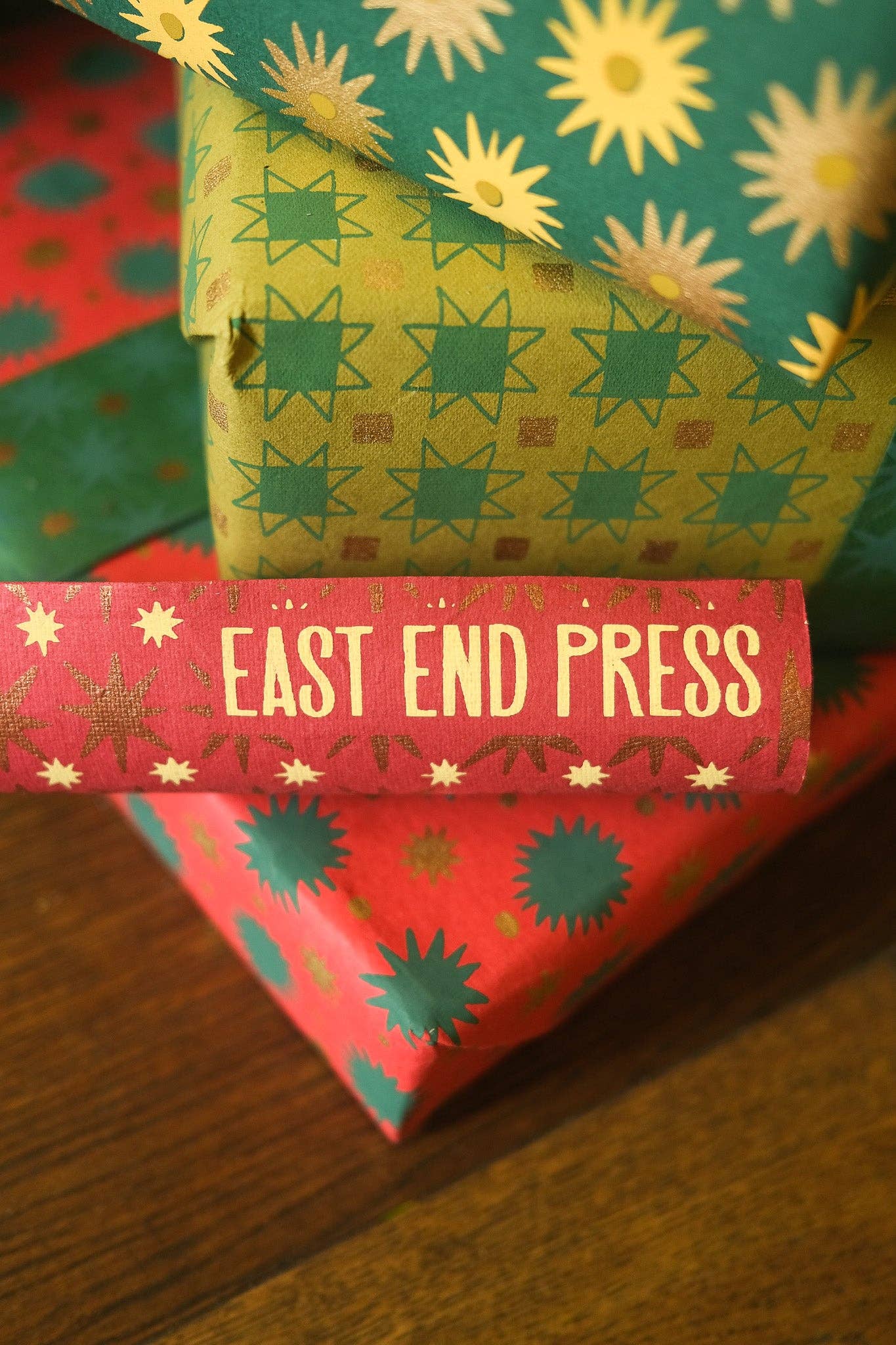 Copper Sky Screen Printed Christmas Gift Wrap - THE BRISTOL ARTISAN