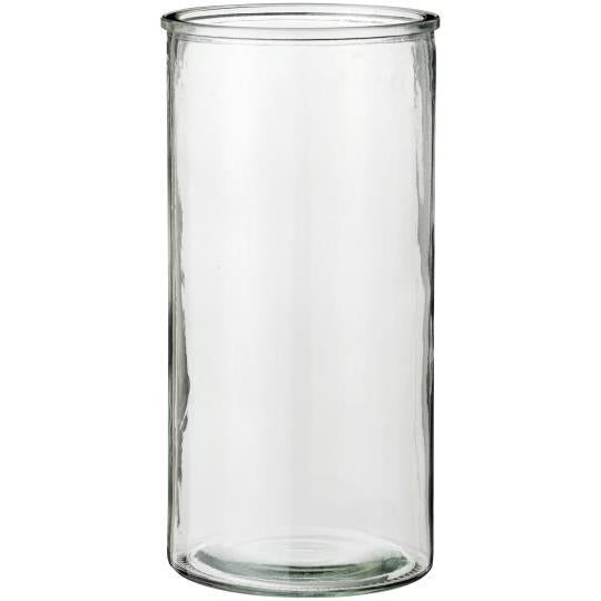 Cylindrical Glass Vase - Clear - THE BRISTOL ARTISAN