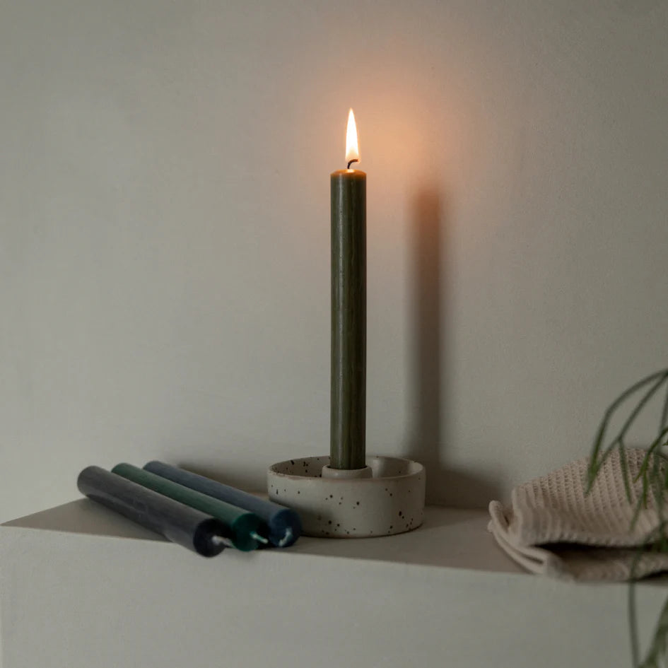 Dinner Candle - Olive - THE BRISTOL ARTISAN