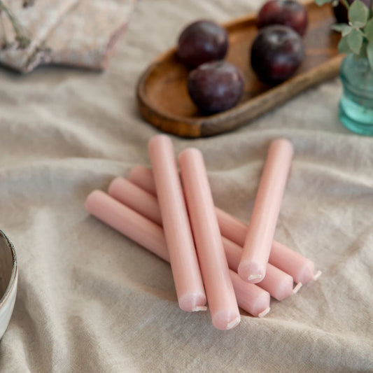 Dinner candle - pink - THE BRISTOL ARTISAN