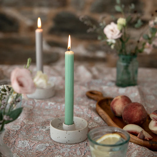 Dinner candle - Atlantic Green - THE BRISTOL ARTISAN