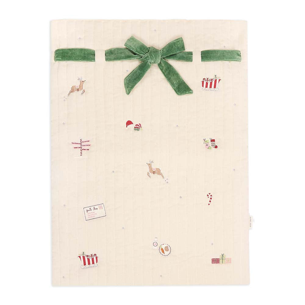 Embroidered Christmas present sack - North Pole - THE BRISTOL ARTISAN