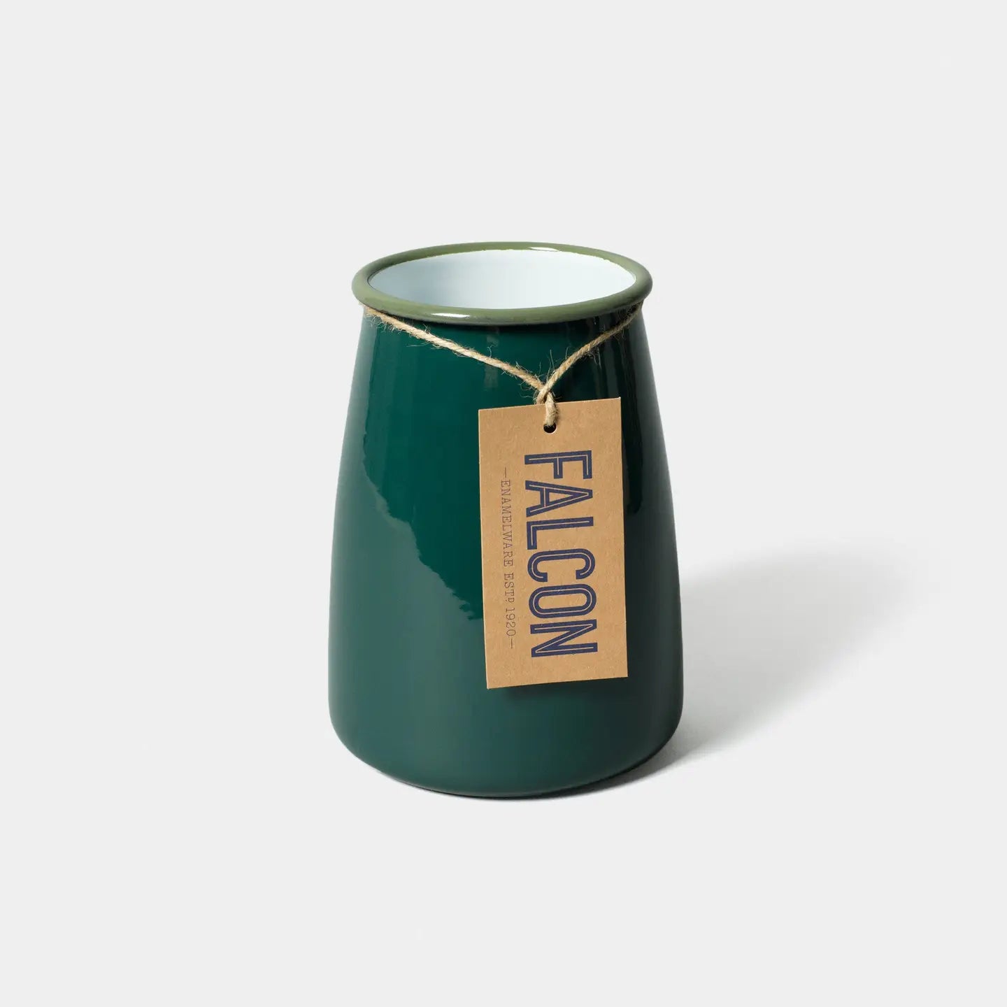 Enamel Utensil Pot - Samphire Green - THE BRISTOL ARTISAN