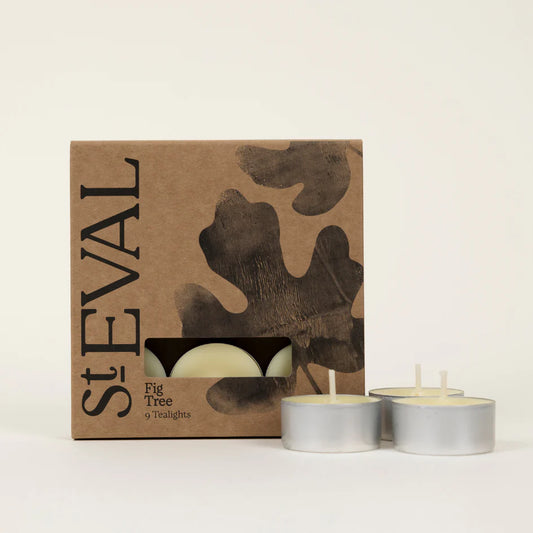 Fig Tree tealights - box of 9 - THE BRISTOL ARTISAN