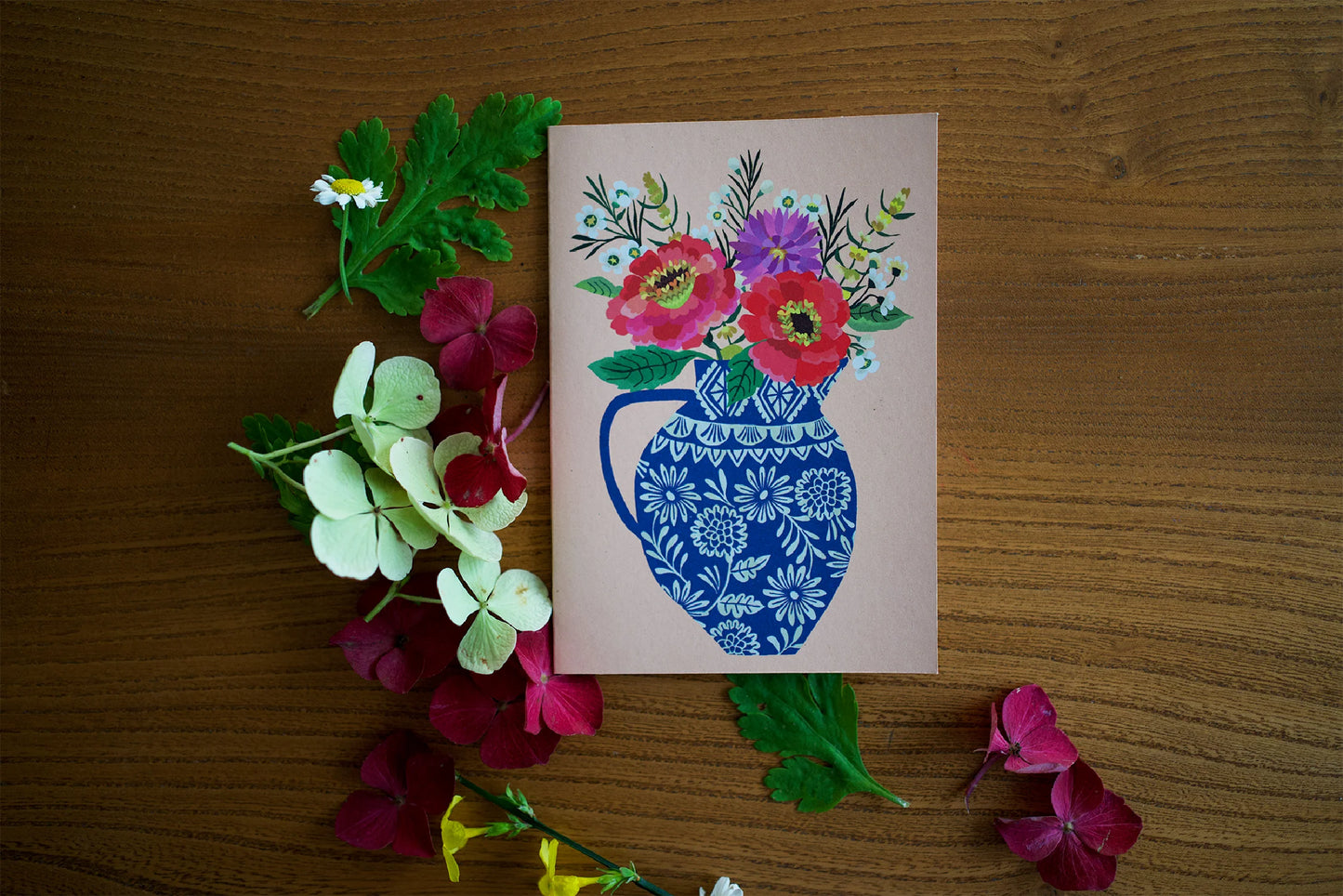 Folk Flowers Greetings Card - THE BRISTOL ARTISAN