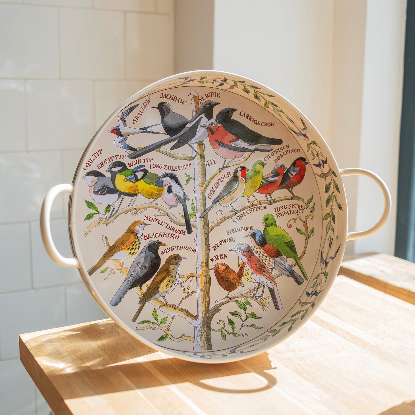 Garden Birds Tray with Handles - THE BRISTOL ARTISAN