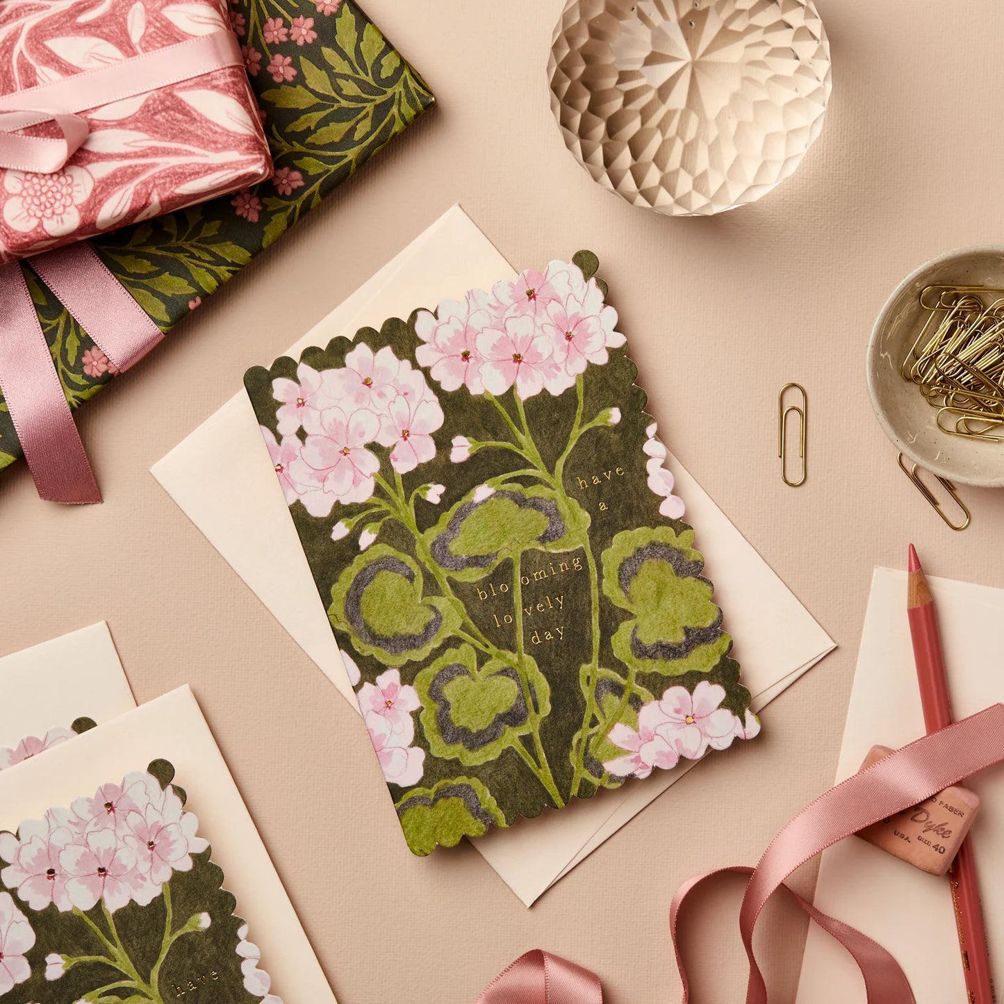 Geranium ‘Blooming Lovely Day’ Card - THE BRISTOL ARTISAN