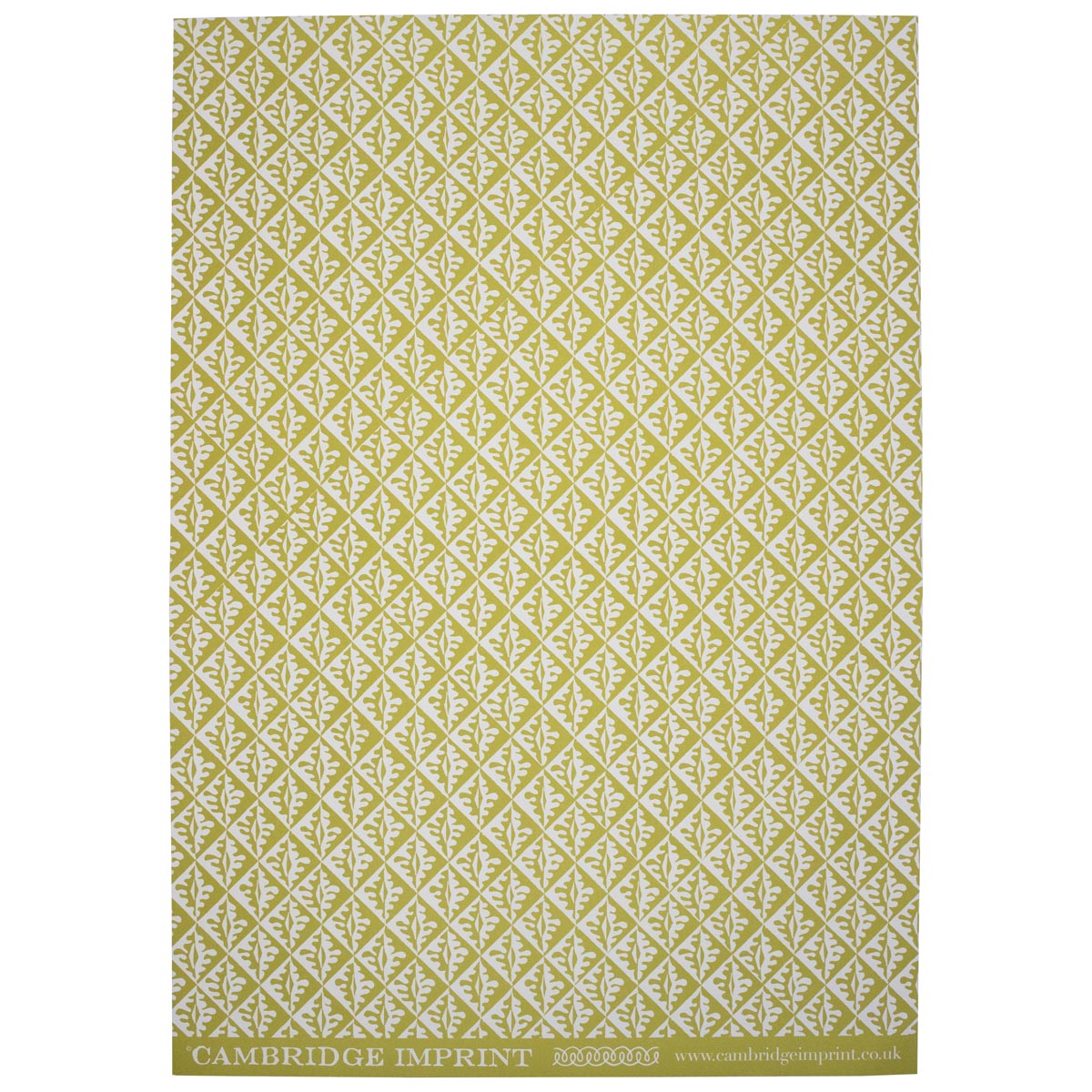 Gift Wrap Oak Leaves Sap Green - THE BRISTOL ARTISAN