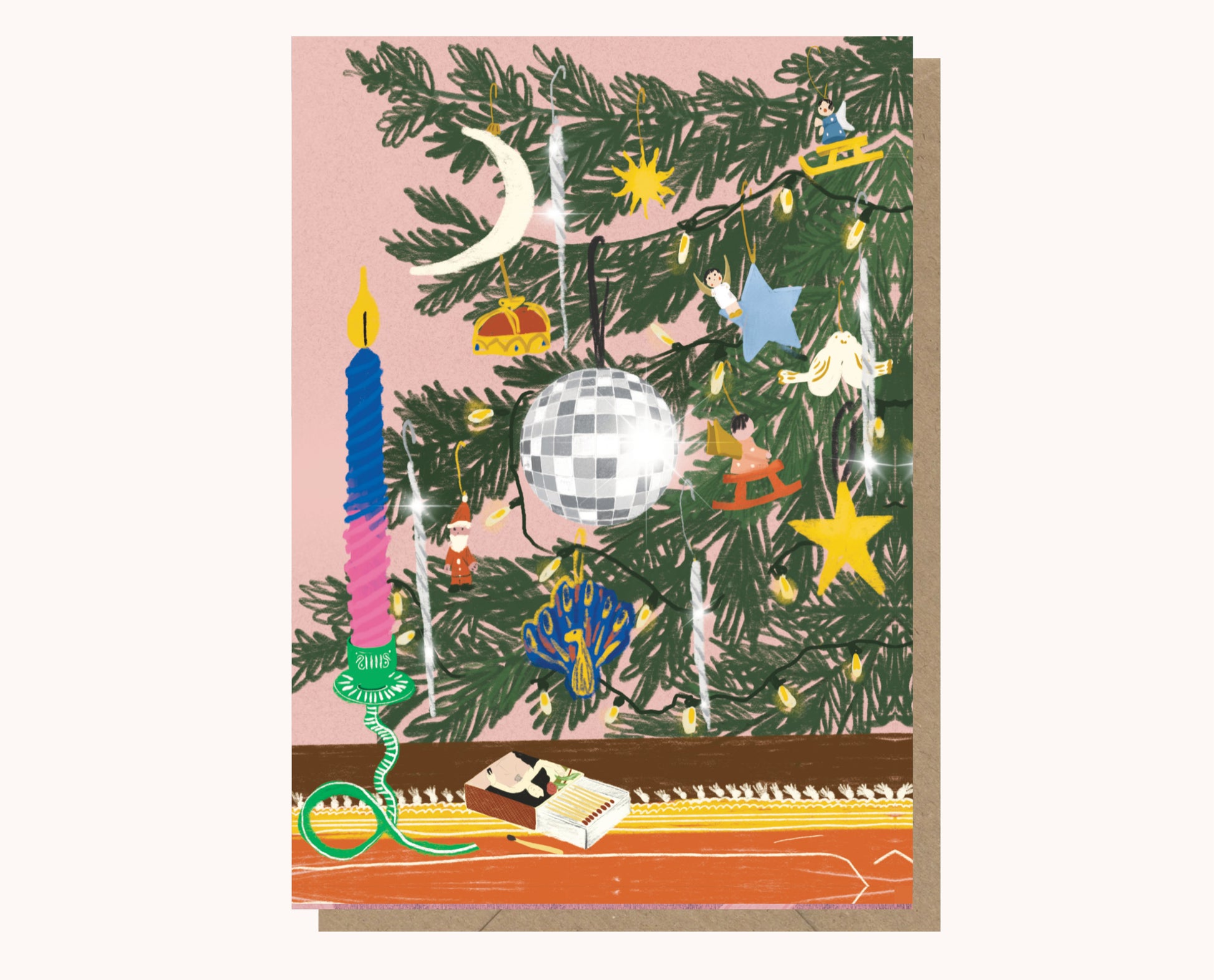 Glitter Ball Christmas Card - THE BRISTOL ARTISAN