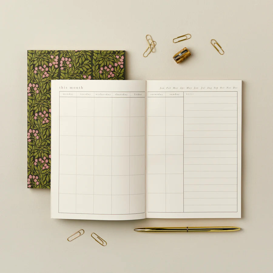 Green Flora Weekly Planner - THE BRISTOL ARTISAN