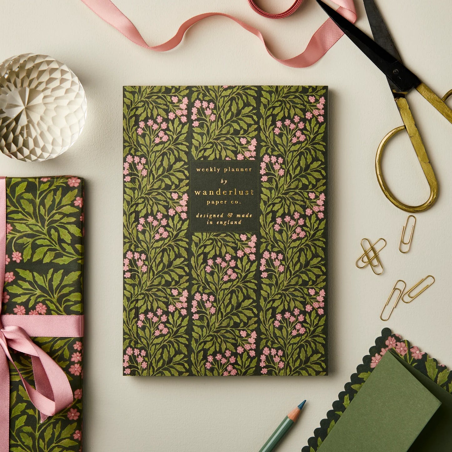 Green Flora Weekly Planner - THE BRISTOL ARTISAN