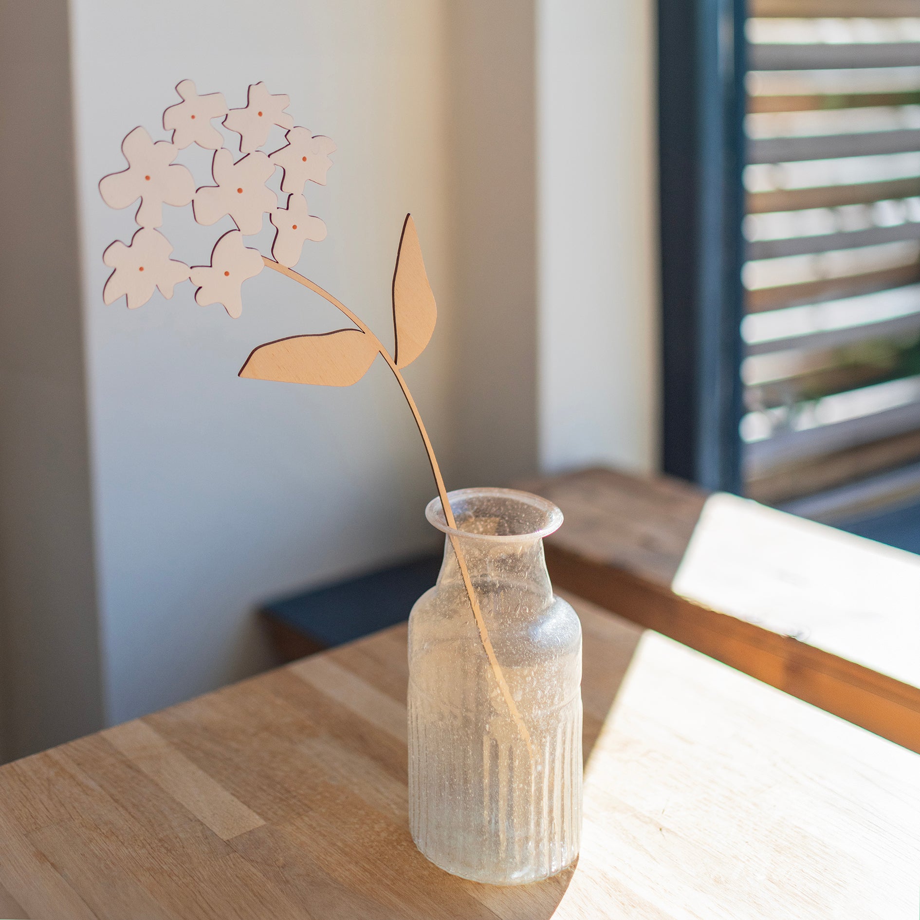 Hand Painted Wooden Hydrangea - THE BRISTOL ARTISAN