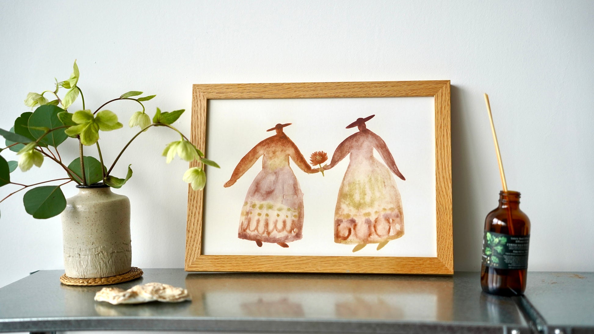 Hand in Hand A4 Art Print - THE BRISTOL ARTISAN