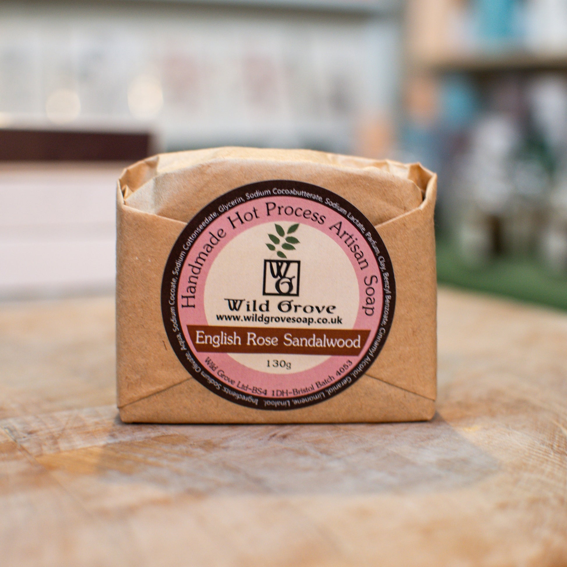 English Rose and Sandalwood Hot Process Soap - THE BRISTOL ARTISAN