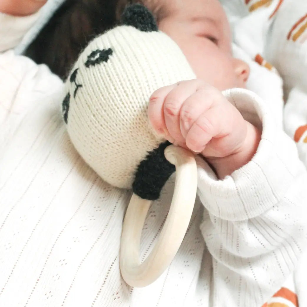 Handmade Panda Rattle Ring - THE BRISTOL ARTISAN