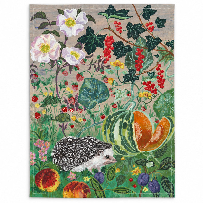 Hedgehog Linen Tea Towel - THE BRISTOL ARTISAN