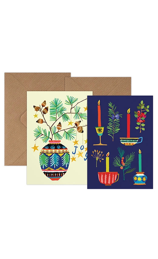 Christmas Greetings Card Pack - Yuletide & Joy