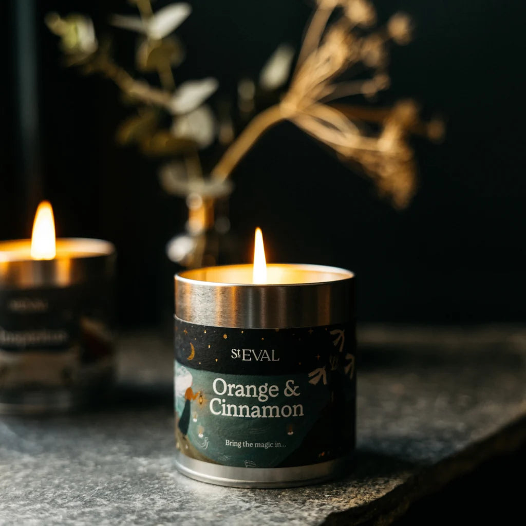Orange & Cinnamon candle Tin
