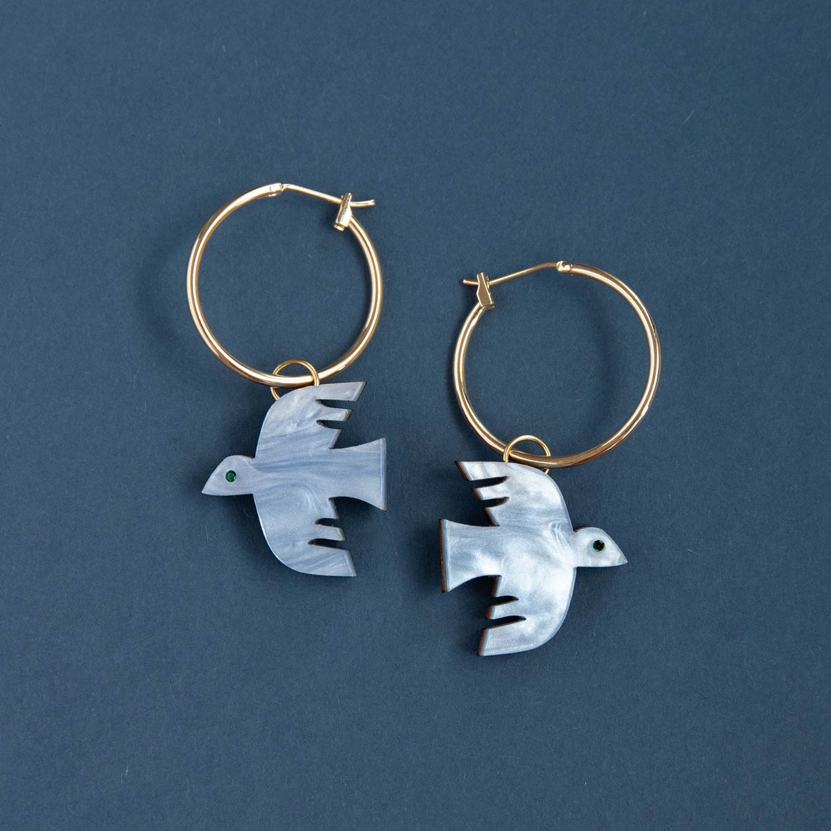 Flight bird Hoops - Marble White