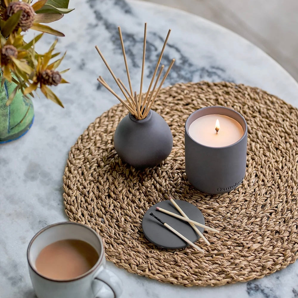 Indian Sandalwood Scented Reed Diffuser In A Reusable Clay Vase - THE BRISTOL ARTISAN