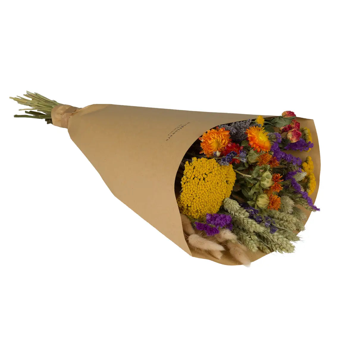 Large Dried Flower Bouquet, Orange - THE BRISTOL ARTISAN