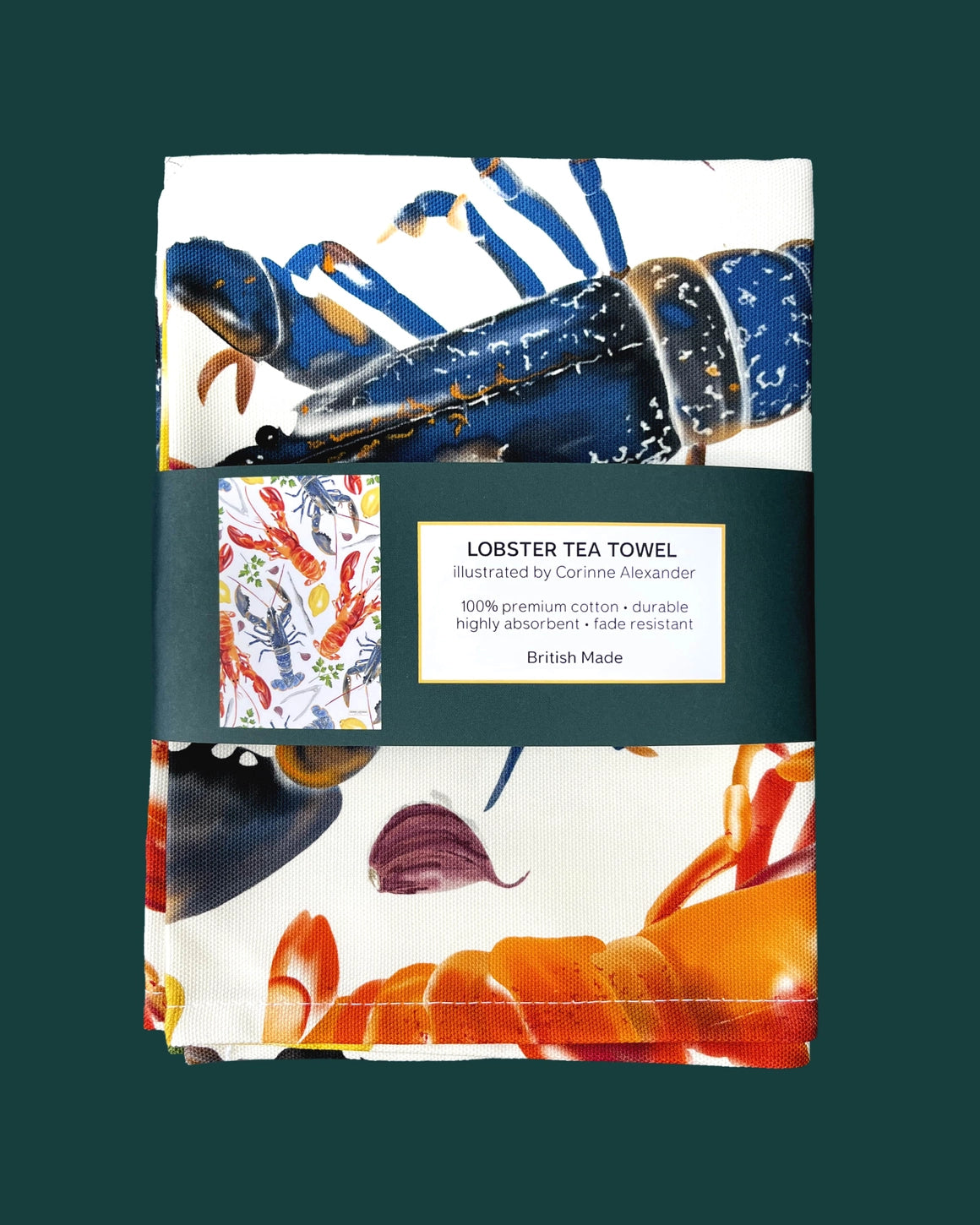Lobster Tea Towel - THE BRISTOL ARTISAN