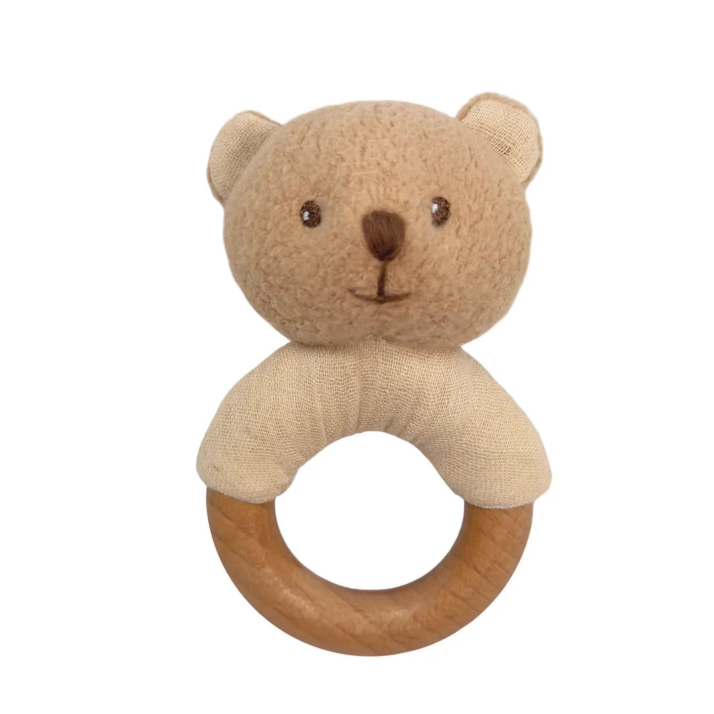 Marcel Bear Rattle Wood - THE BRISTOL ARTISAN