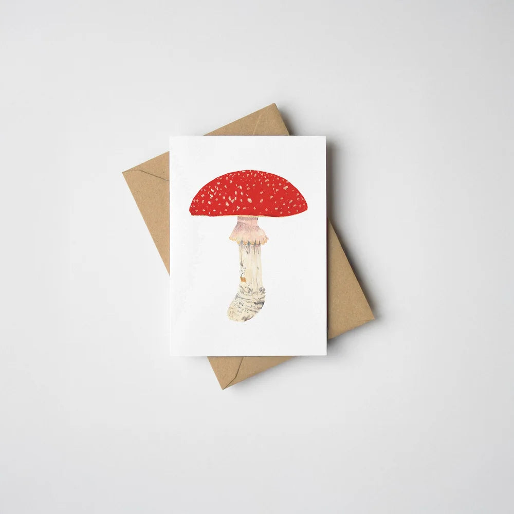 Mini Fly Agaric Toadstool Mushroom Card - THE BRISTOL ARTISAN