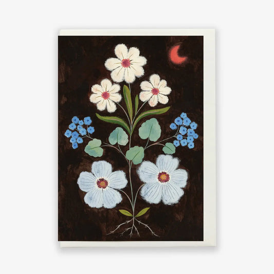 Moon Flowers Card - THE BRISTOL ARTISAN