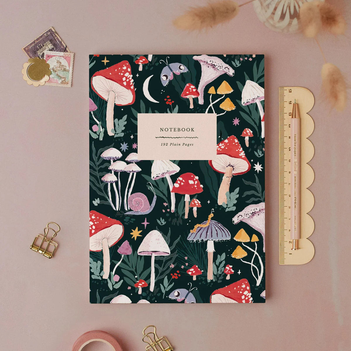 Mushrooms A5 Notebook - THE BRISTOL ARTISAN