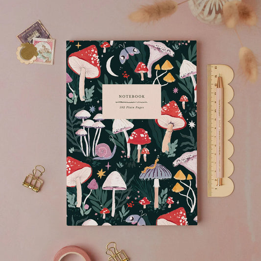 Mushrooms A5 Notebook - THE BRISTOL ARTISAN