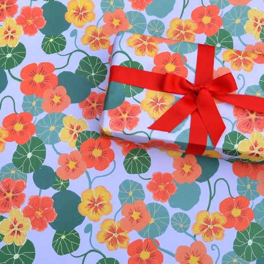 Nasturtium Gift Wrap - THE BRISTOL ARTISAN