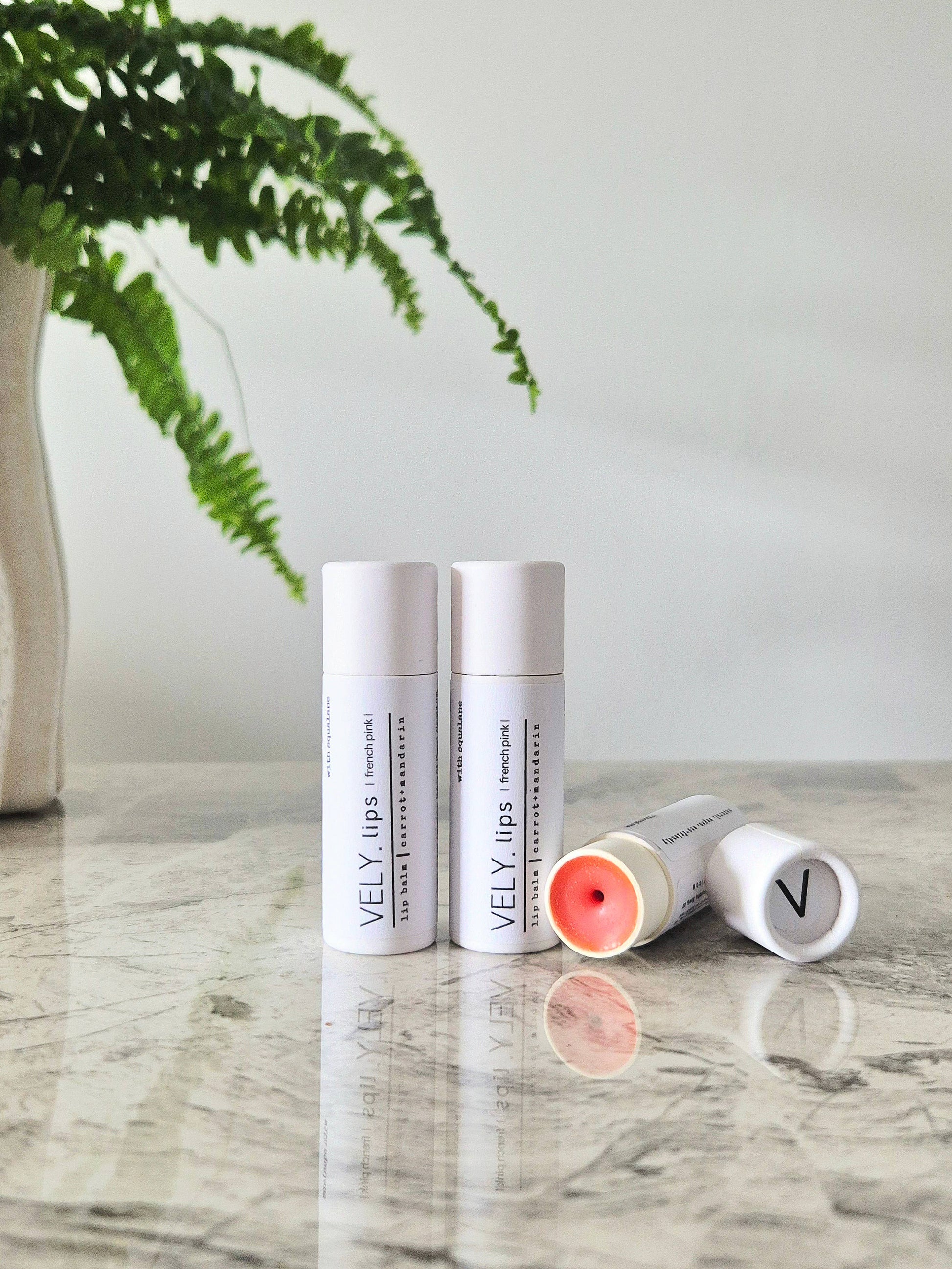 Natural Vegan Tinted Lip Balm "French Pink" With Squalane - THE BRISTOL ARTISAN