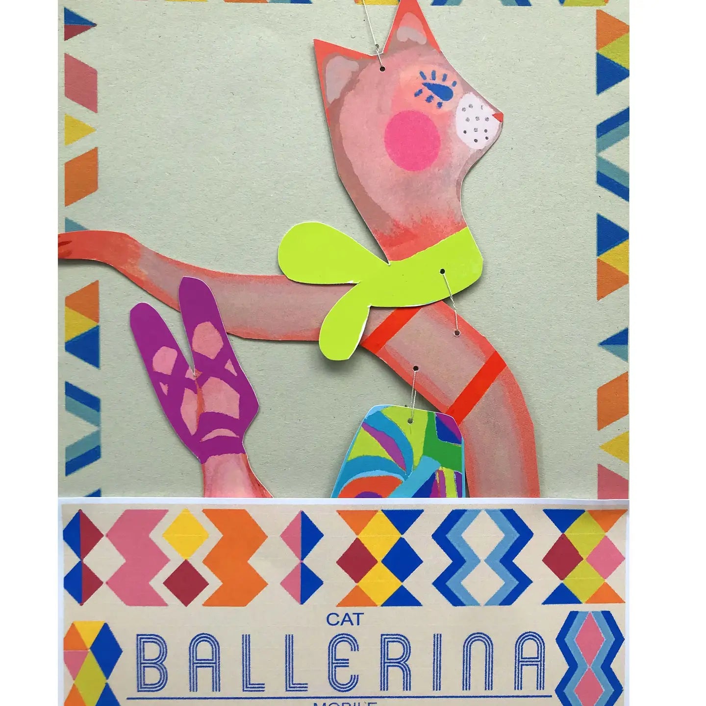 Nursery Room Cat Ballerina Mobile - THE BRISTOL ARTISAN