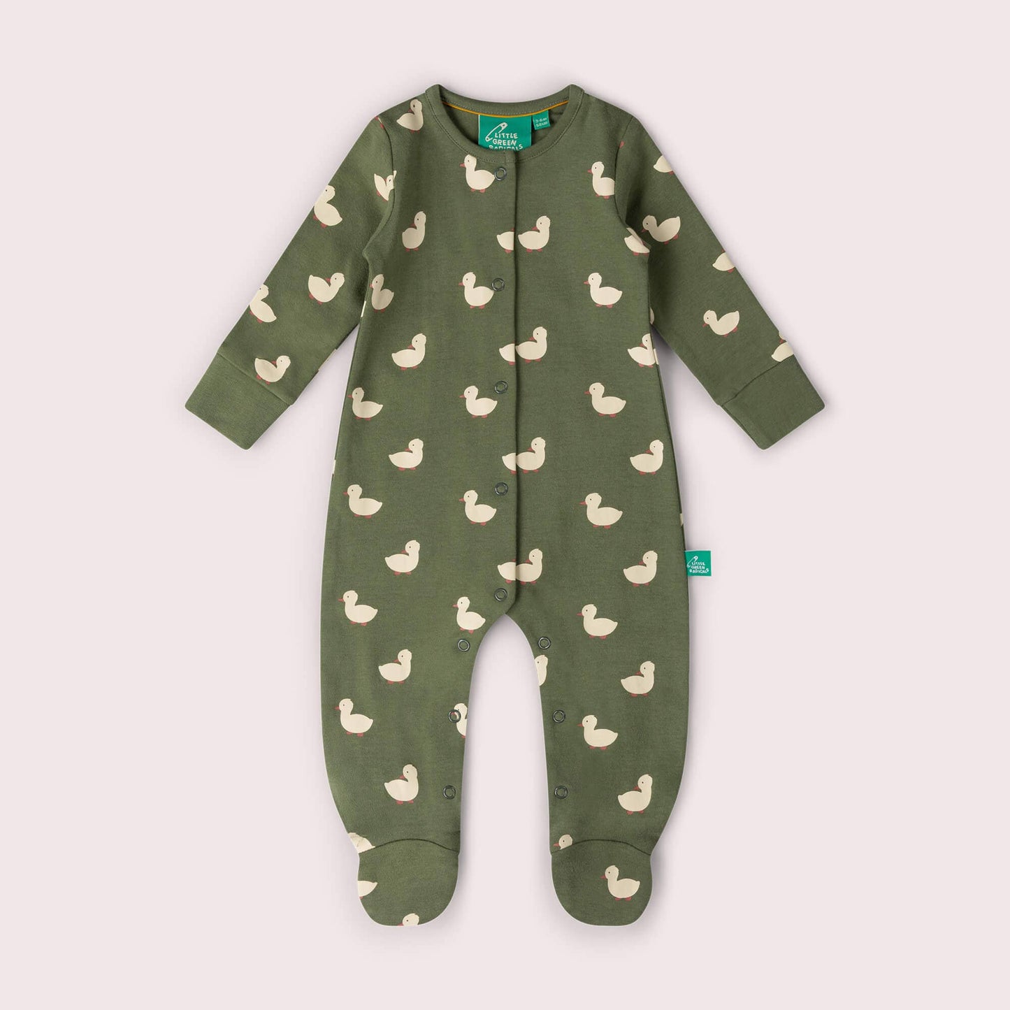 Olive Ducks Organic Babygrow - THE BRISTOL ARTISAN