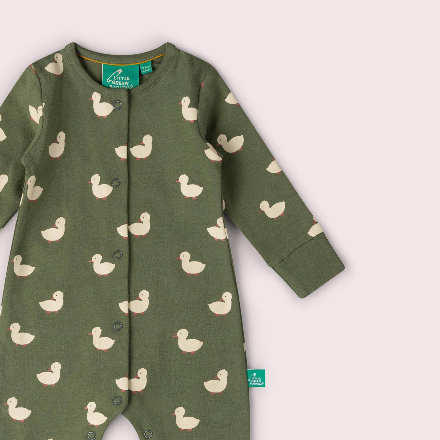 Olive Ducks Organic Babygrow - THE BRISTOL ARTISAN