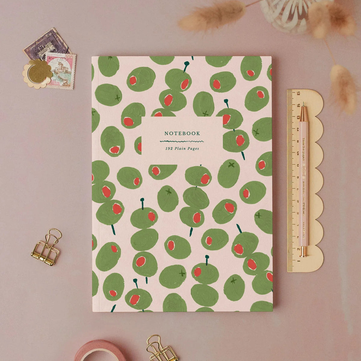 Olives A5 Notebook - THE BRISTOL ARTISAN