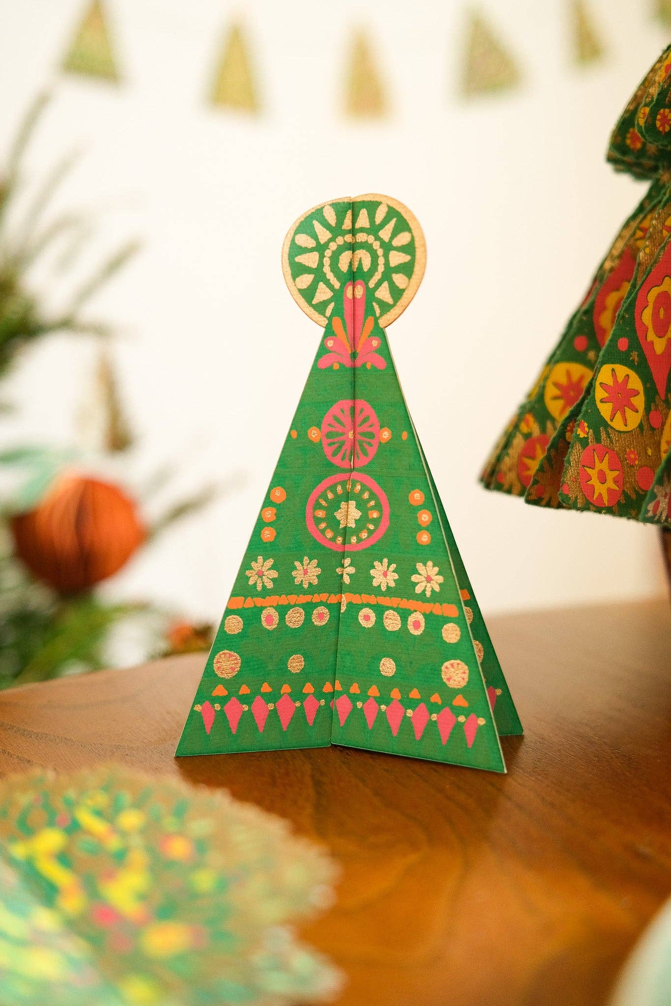 Patterned Tree Christmas Card - THE BRISTOL ARTISAN
