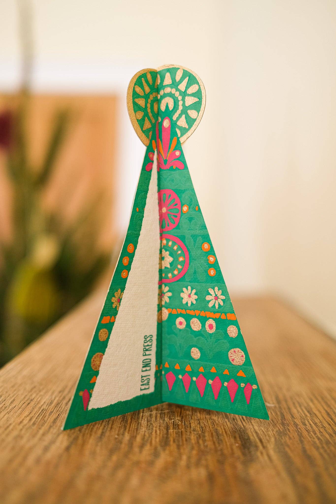 Patterned Tree Christmas Card - THE BRISTOL ARTISAN