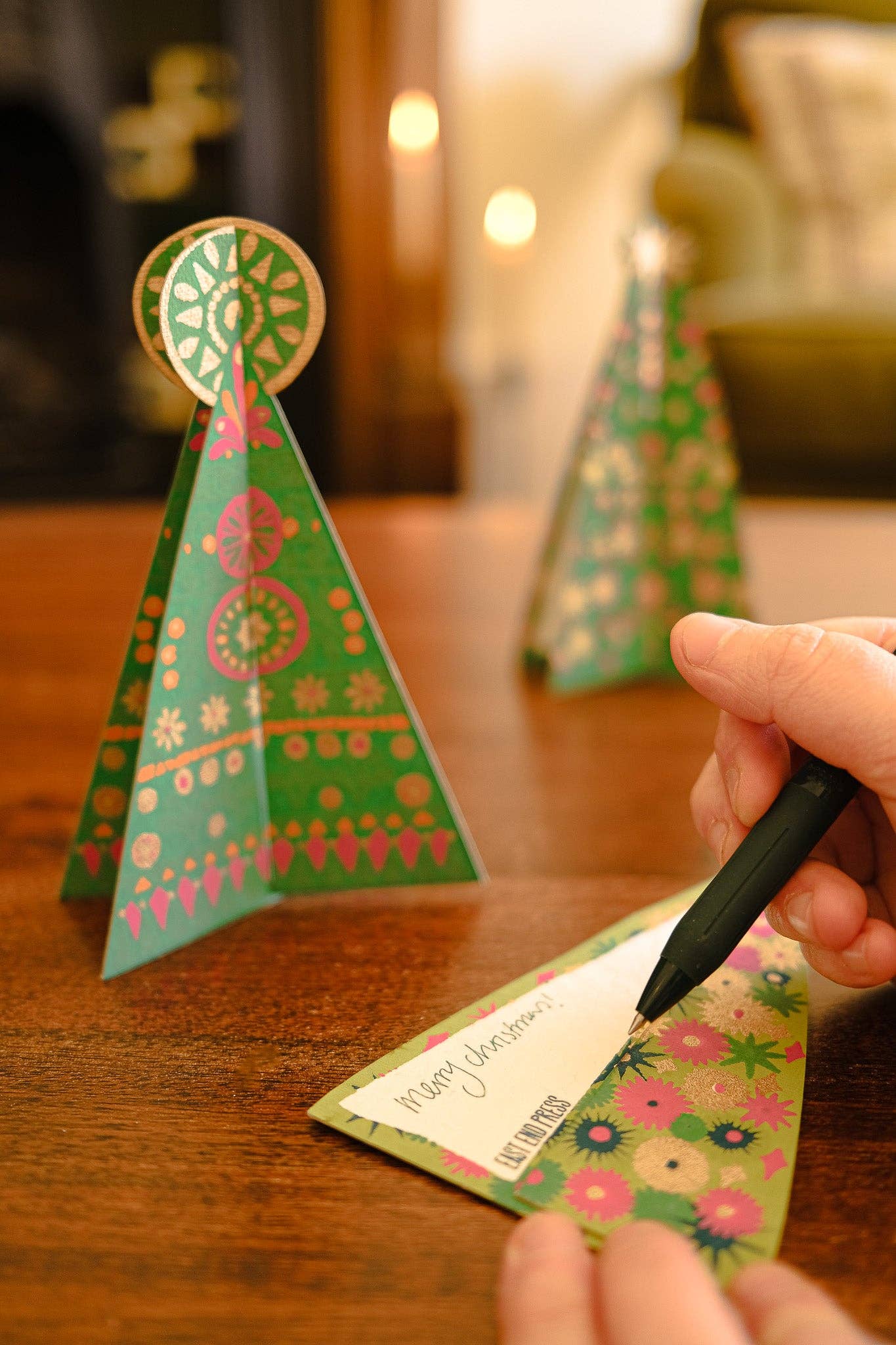 Patterned Tree Christmas Card - THE BRISTOL ARTISAN