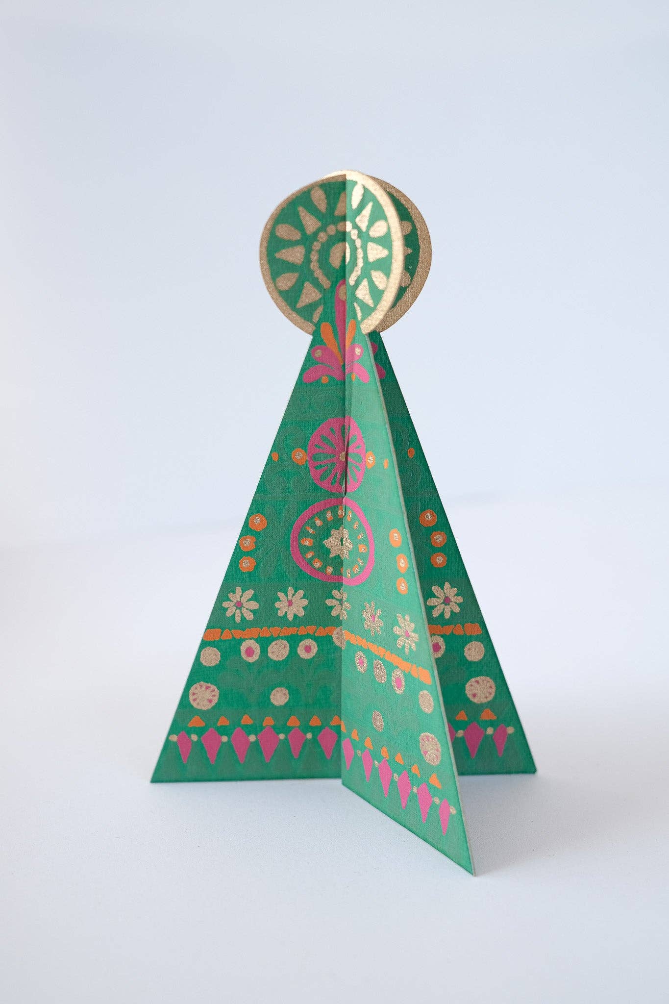 Patterned Tree Christmas Card - THE BRISTOL ARTISAN