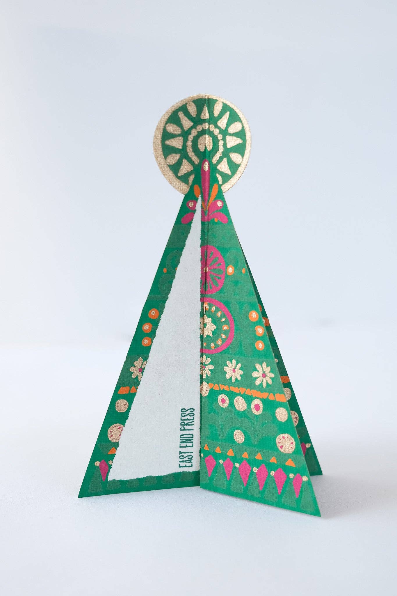 Patterned Tree Christmas Card - THE BRISTOL ARTISAN