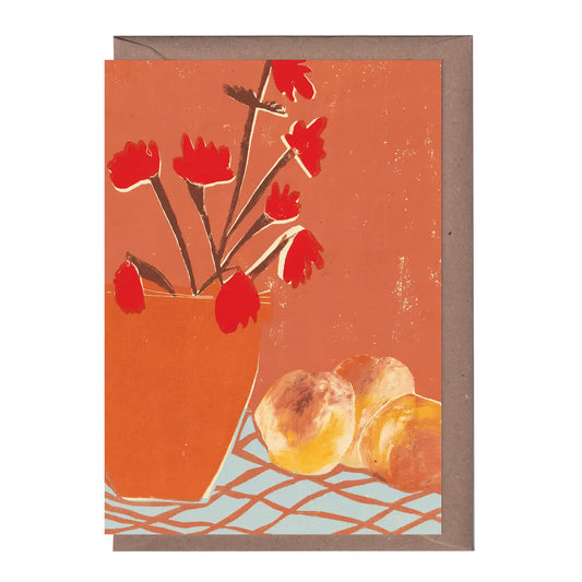 Peaches and Begonias Card - THE BRISTOL ARTISAN