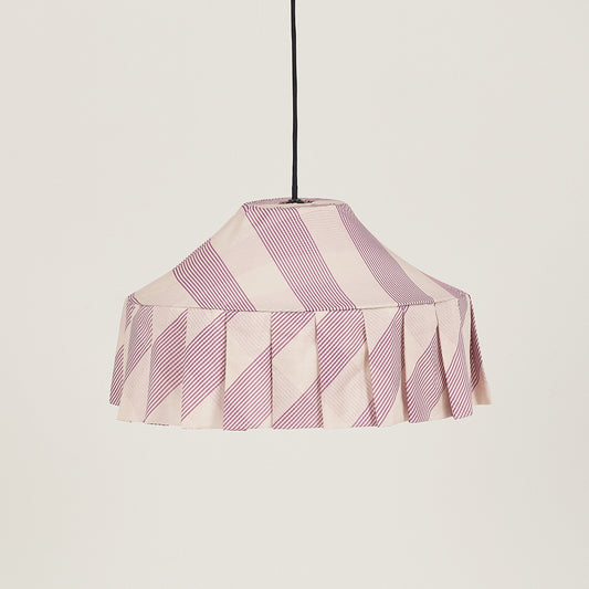 Pendant lampshade Nicole / lilac stripe - THE BRISTOL ARTISAN