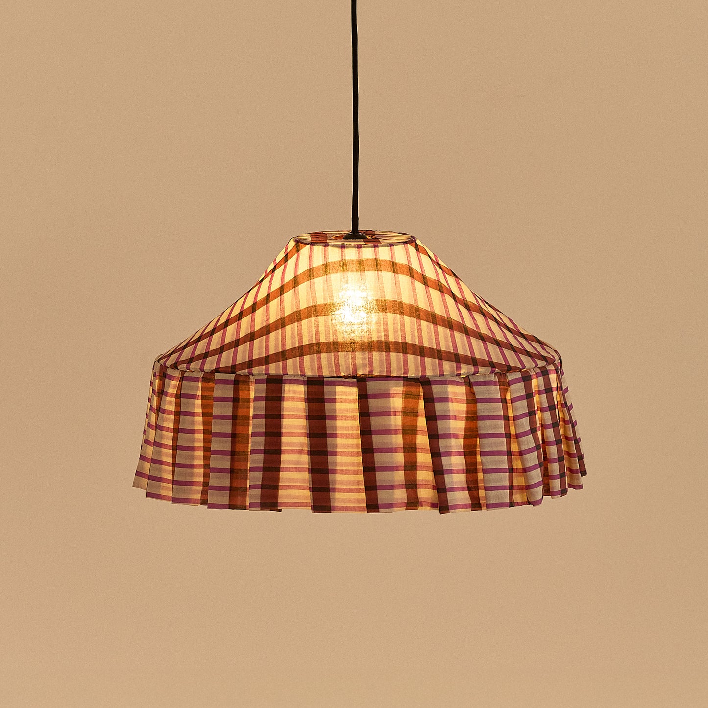 Pendant lampshade Nicole / purple mosaic - THE BRISTOL ARTISAN