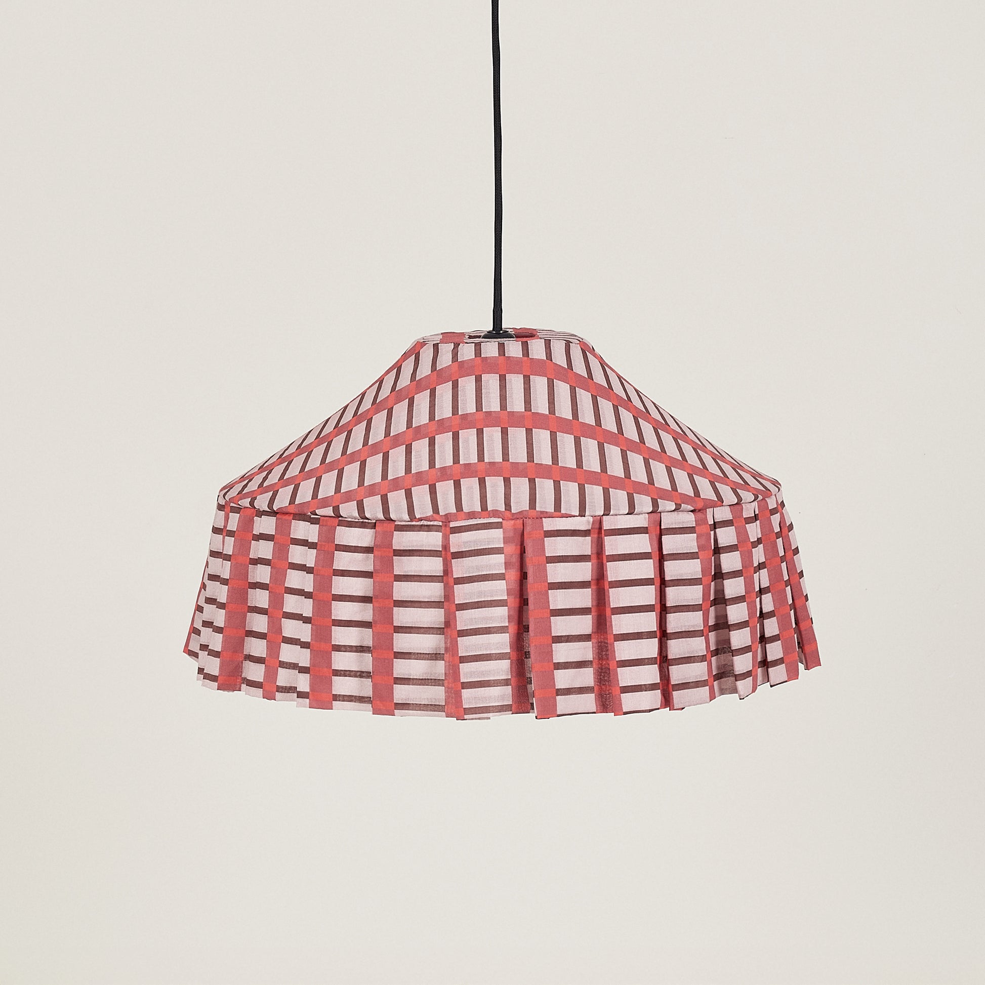 Pendant lampshade Nicole / red mosaic - THE BRISTOL ARTISAN